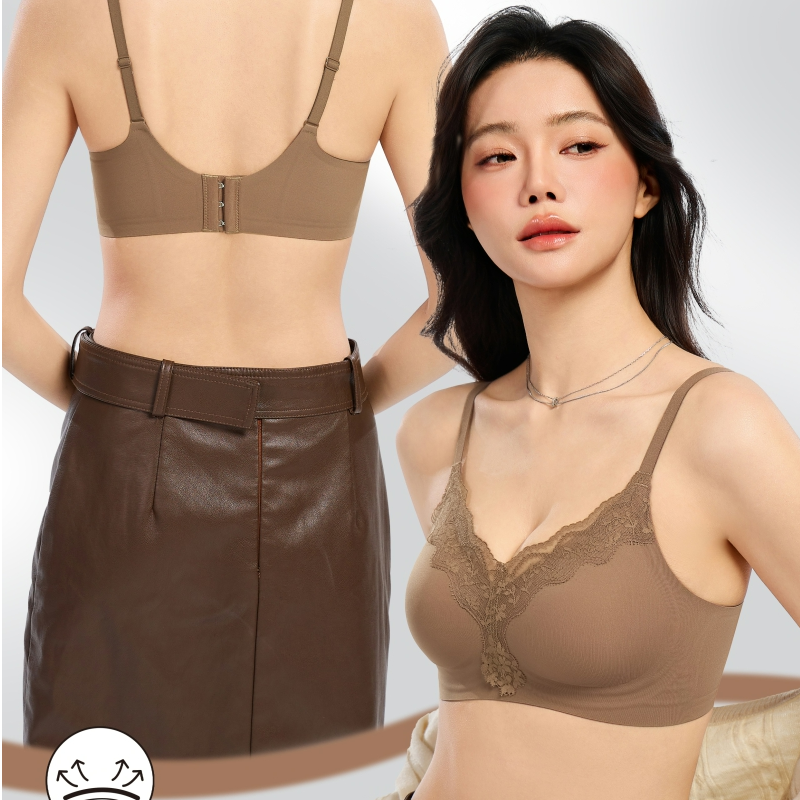 新款蕾丝内衣聚拢防下垂文胸收副乳