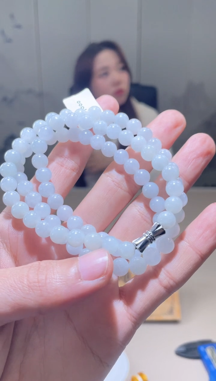 未镶嵌定制翡翠珠串 拍一发一