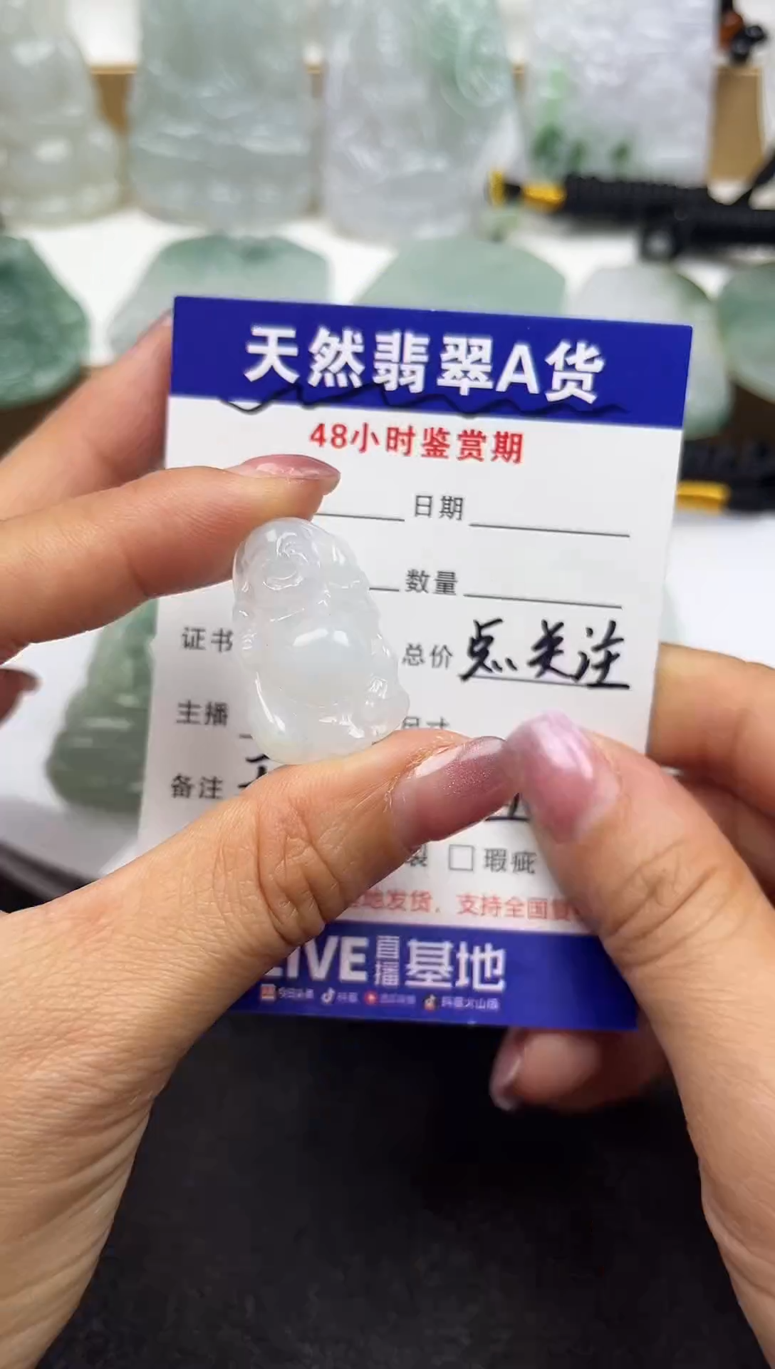 颈饰未镶嵌翡翠              