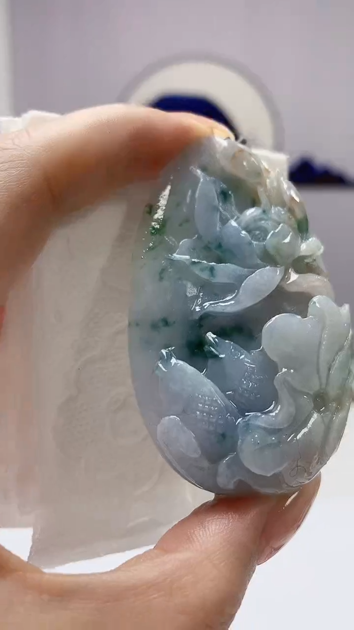 【闪购商品】定制翡翠未镶嵌0405DD-毛货挂件17