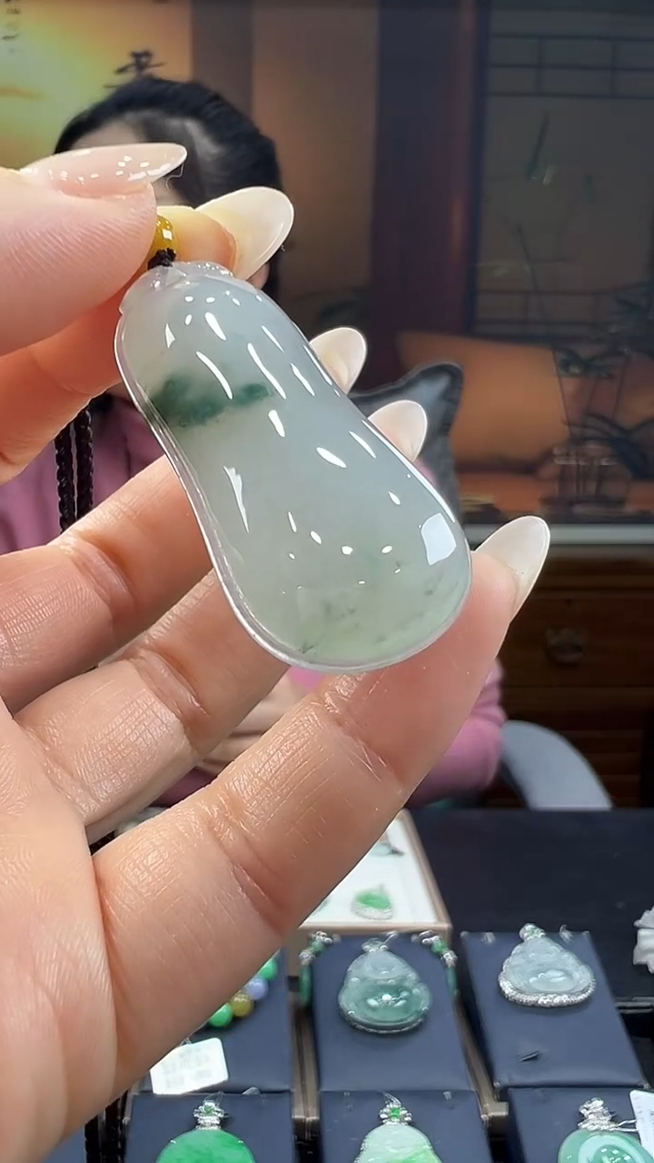 未镶嵌挂件翡翠福瓜