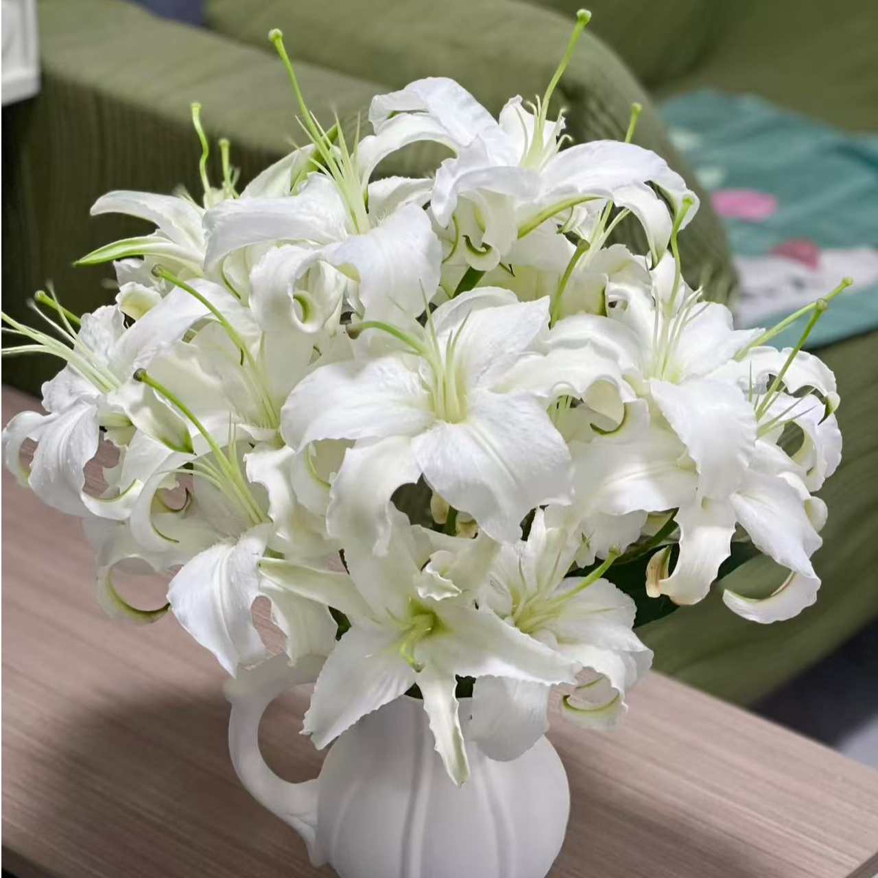 【西伯利亚白百合】5枝10个头 常州鲜花批发  