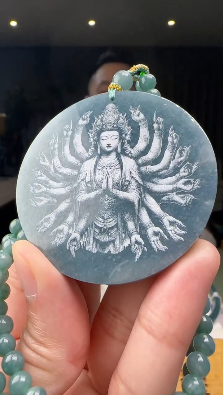 【闪购商品】翡翠吊坠(赠链)未镶嵌多样性发一XM@@60B7J11546