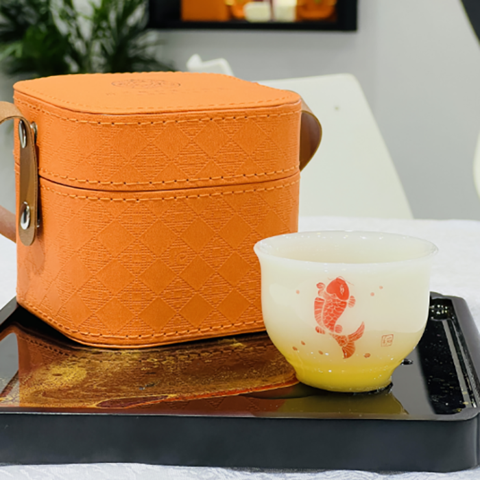 冰晶玉瓷茶具温润如玉晶莹通透主人杯高端茶具