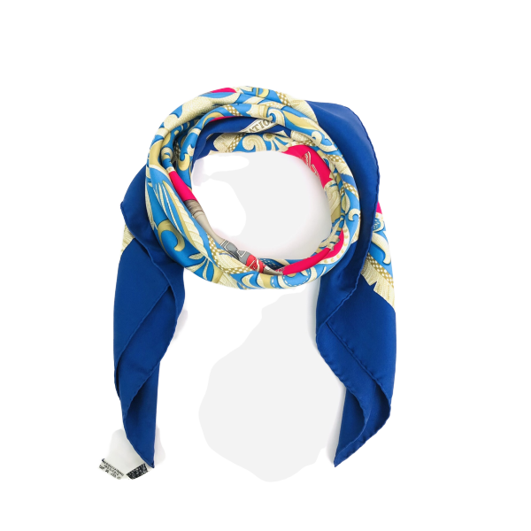 妃鱼/爱马仕/桑蚕丝/丝巾/95新/M8/9