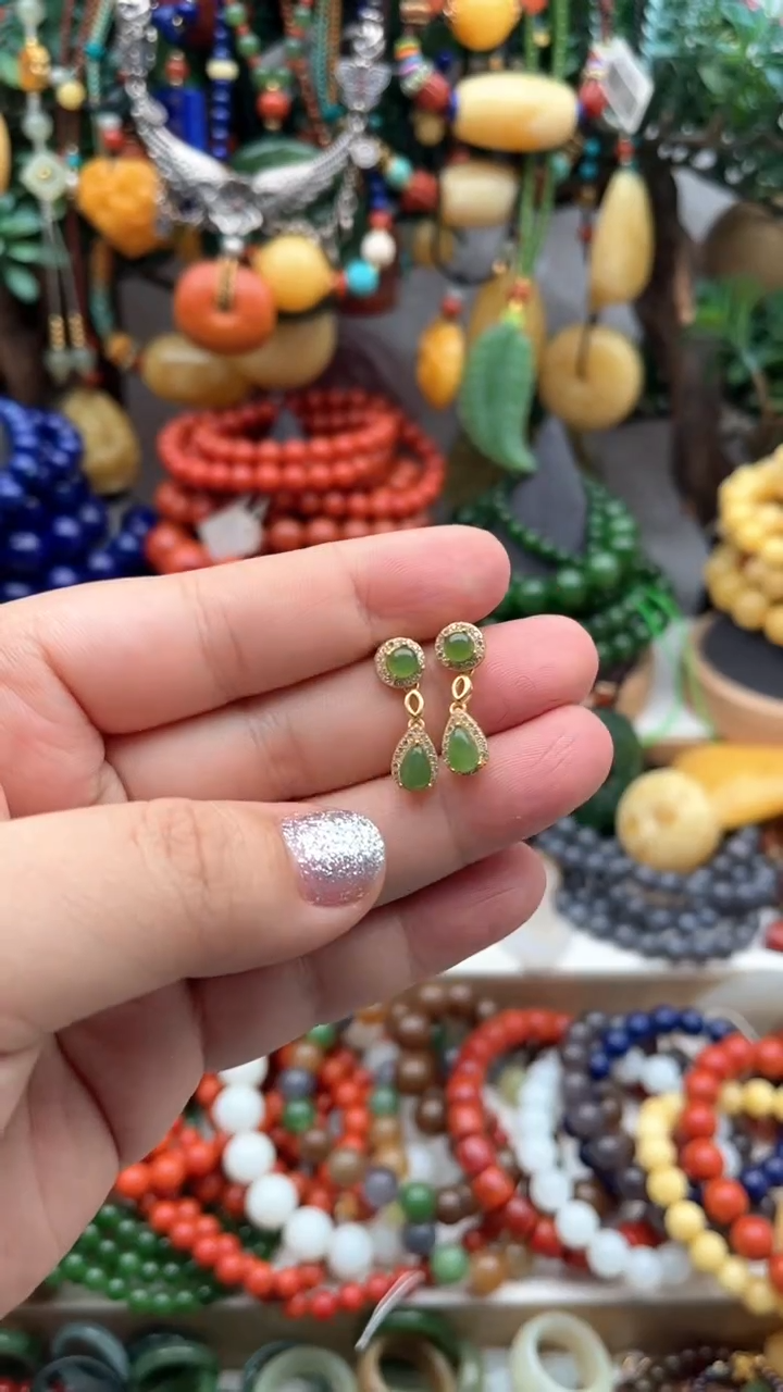 【闪购商品】和田玉耳饰未镶嵌和田玉耳环