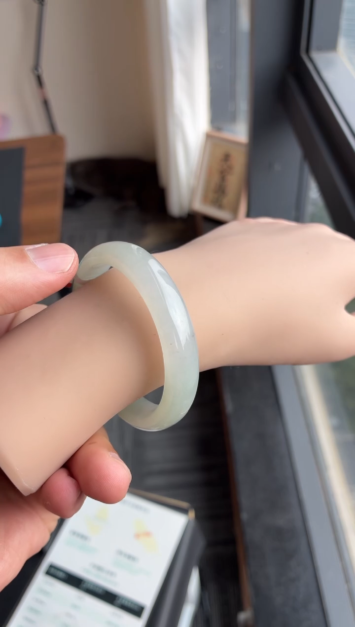 未镶嵌手镯翡翠111号52.7*11.3*6.8正圈