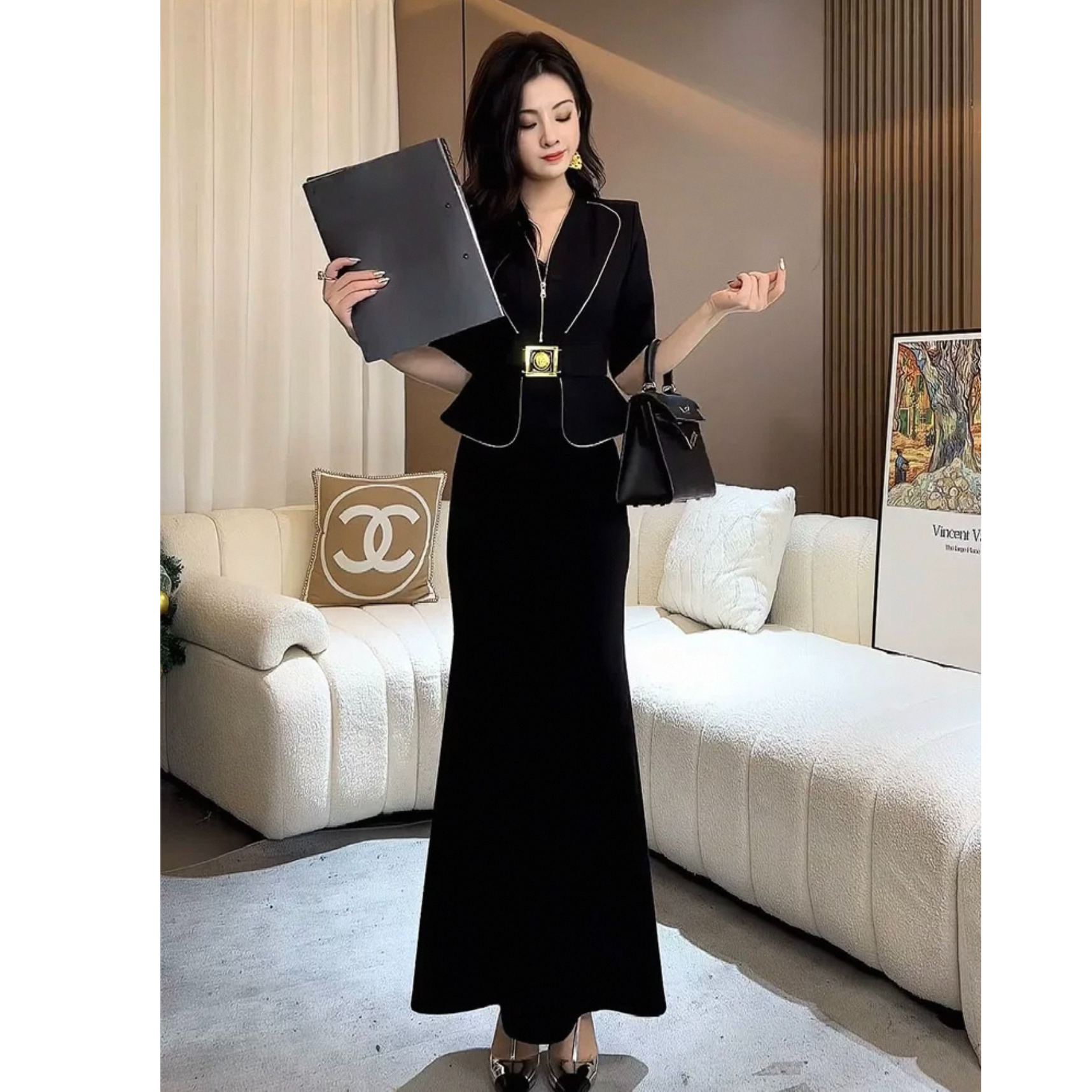 2733千金风气质裙子秋季时尚名媛法式套装