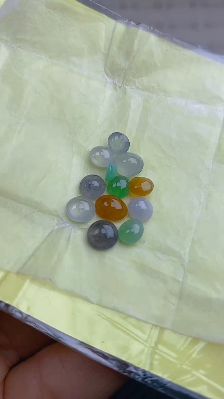 【闪购商品】翡翠耳饰未镶嵌天然A货翡翠106