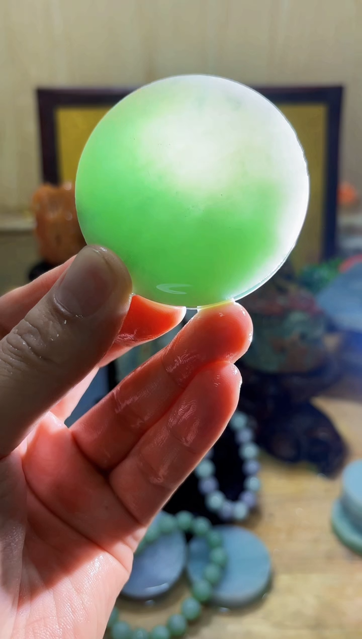 未镶嵌挂件翡翠A货常星5049