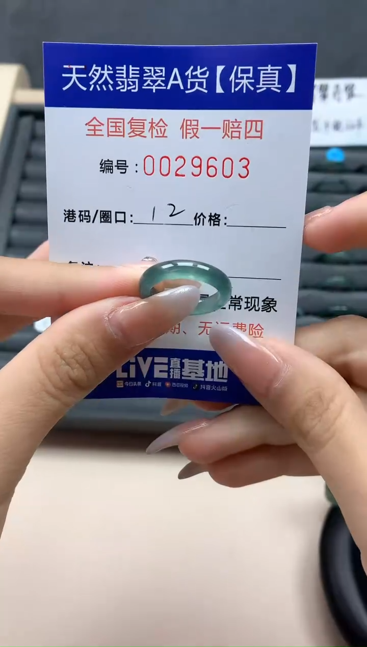 【闪购商品】翡翠戒指未镶嵌天然29603