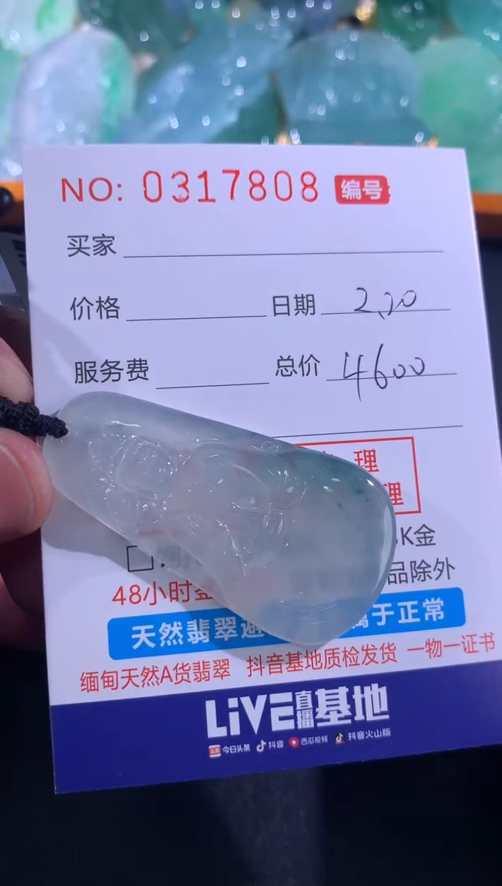 【闪购商品】翡翠颈饰未镶嵌天然A货翡翠