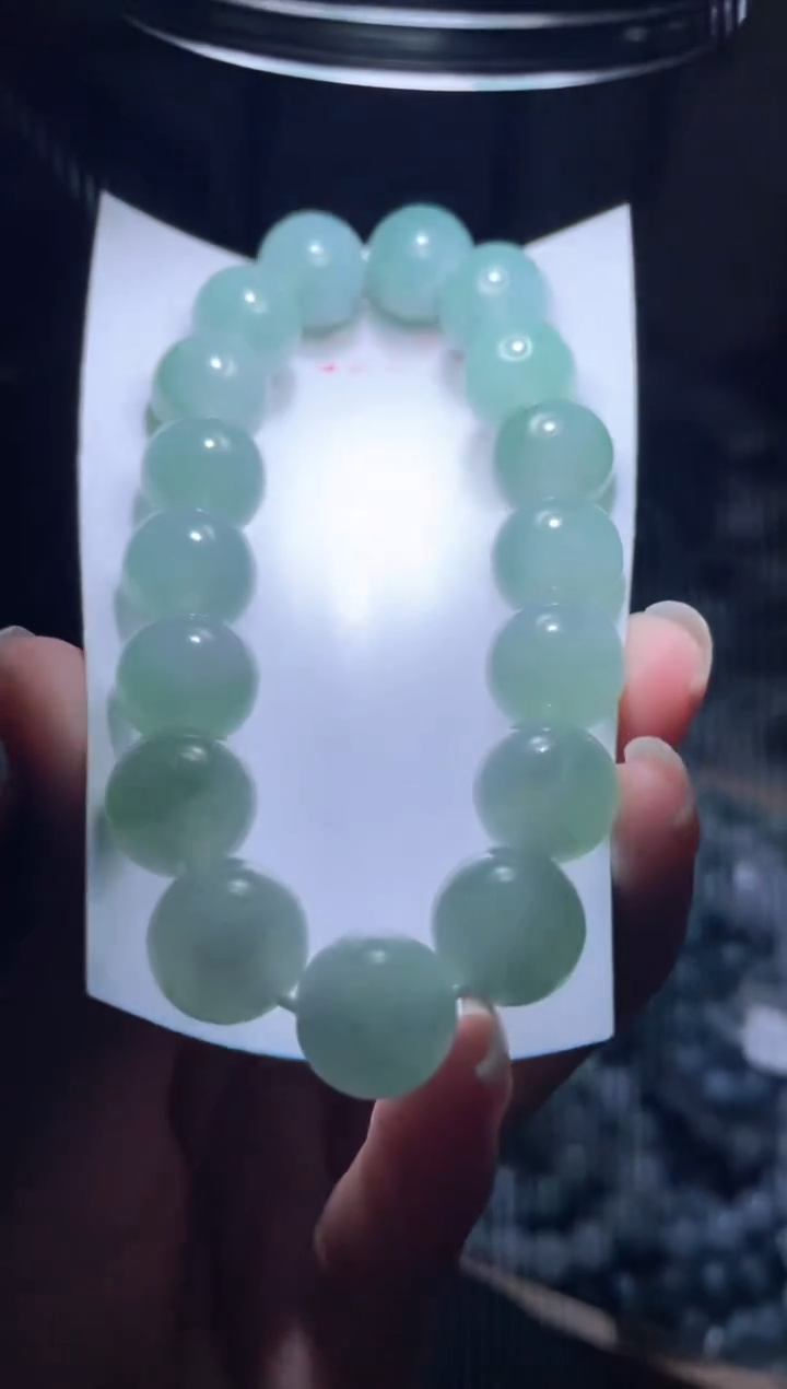 未镶嵌定制翡翠天然缅甸翡翠手串41