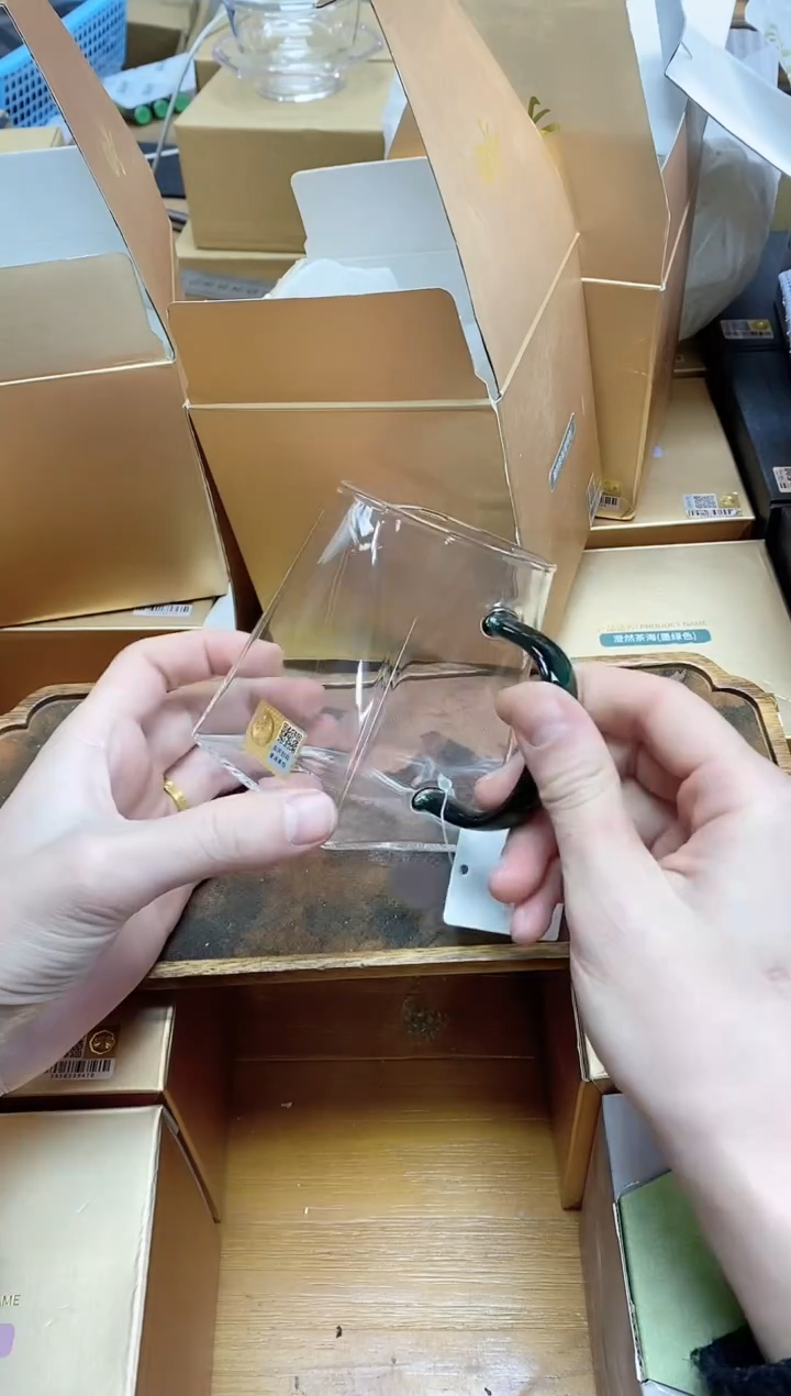 【闪购商品】禾器金标瀚然茶海墨绿色+风谜茶巾