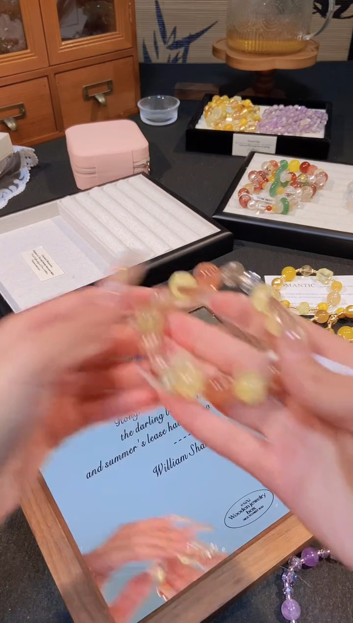 合金手链水晶黄萤石
