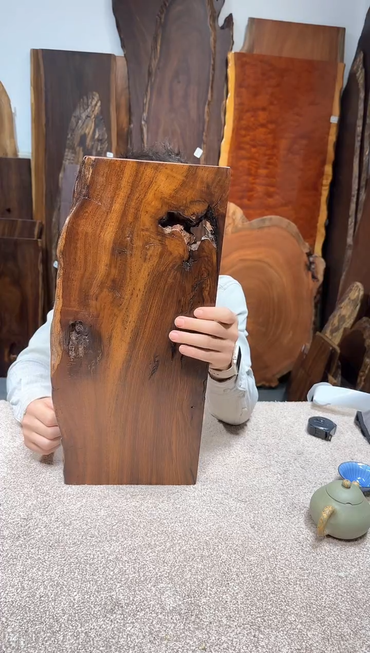 【闪购商品】风车木（黑檀木）尺寸50*24*2.4编号487