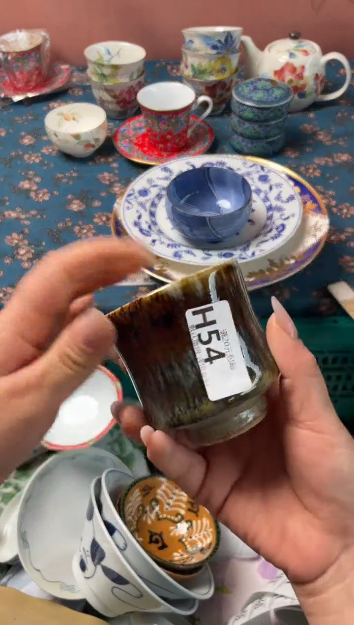 瓷片蓝*瓷器瓷器H54