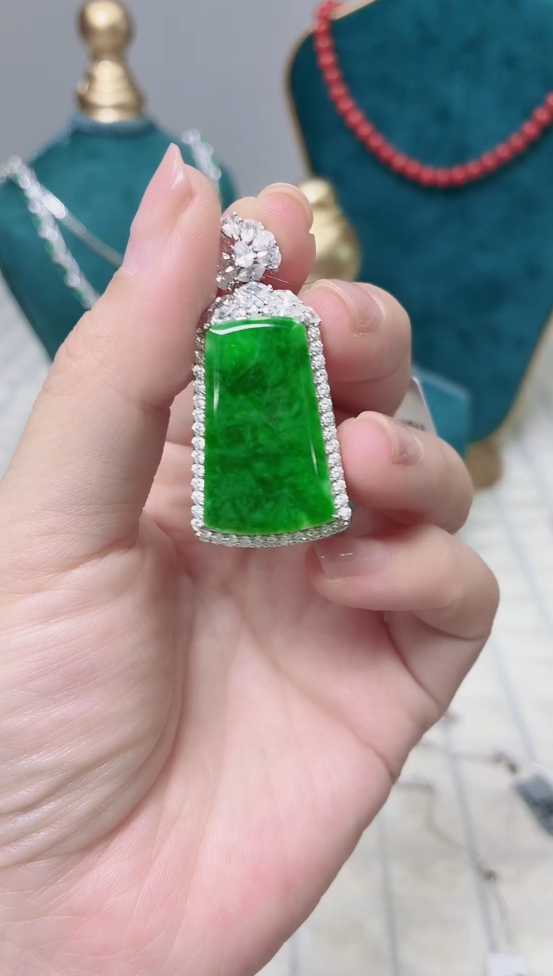 吊坠(不含链)银S925镶嵌翡翠128BJ1225产品一个（多样性）