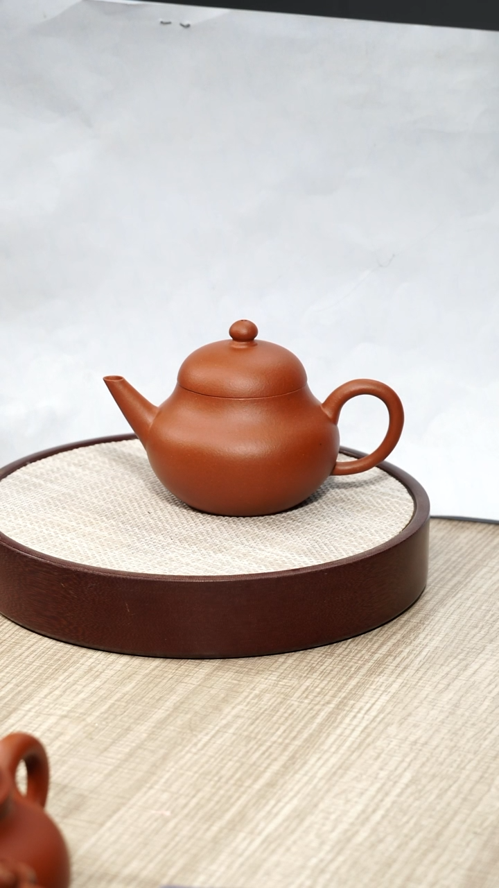 【闪购商品】紫砂茶壶黄龙山大红泥芭乐水平壶