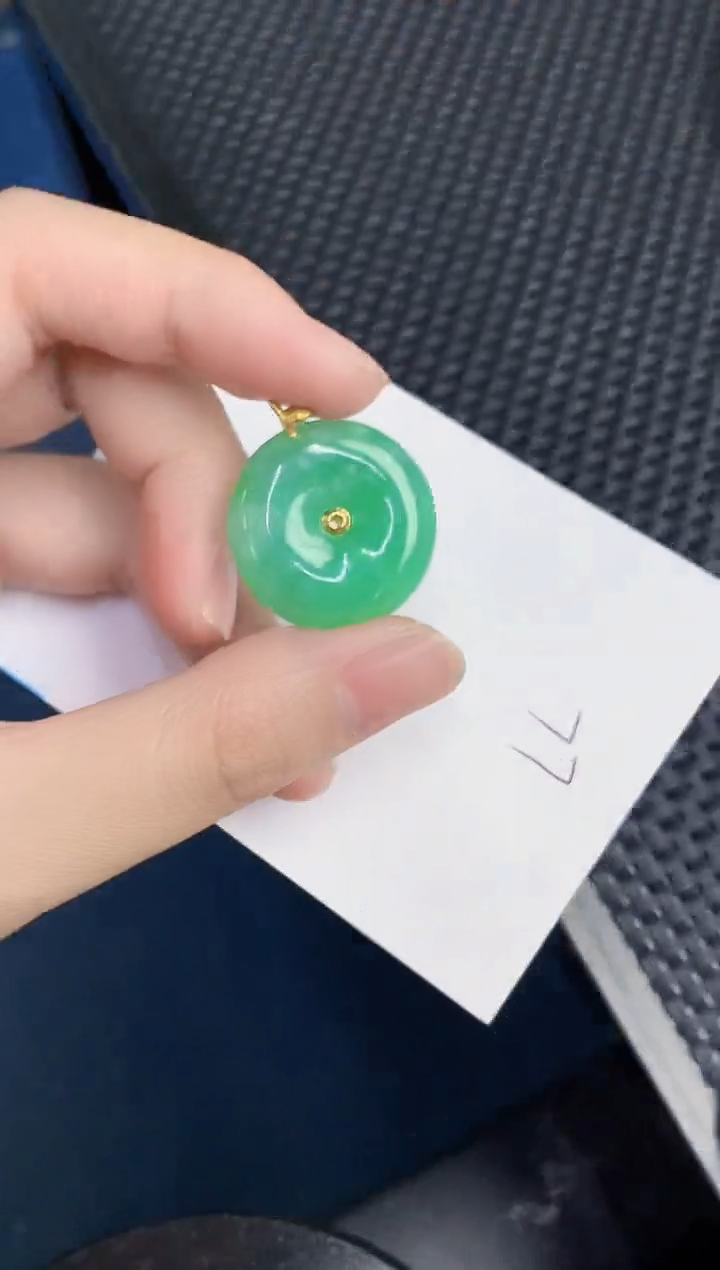 【闪购商品】翡翠颈饰18K金镶嵌000000000