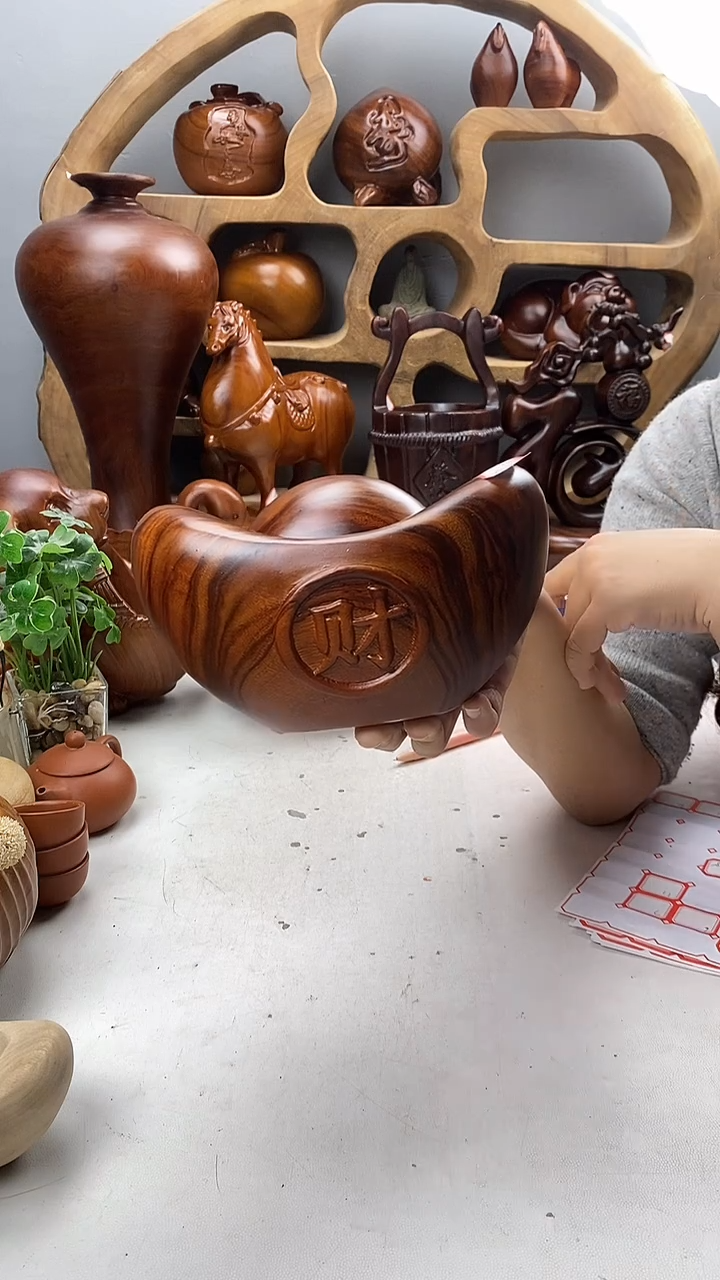 香樟木相**家A25精品大元宝/尺寸20*15*13