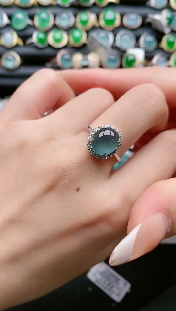 【闪购商品】翡翠戒指银S925镶嵌11111111