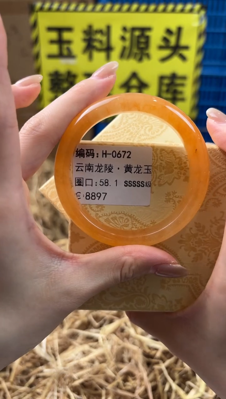 未镶嵌手镯石英质玉H-0672