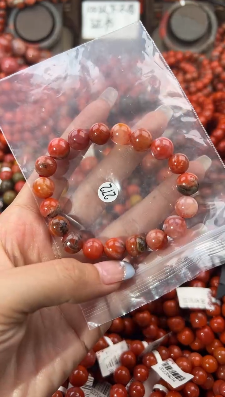 未镶嵌手串南红玛瑙10+
