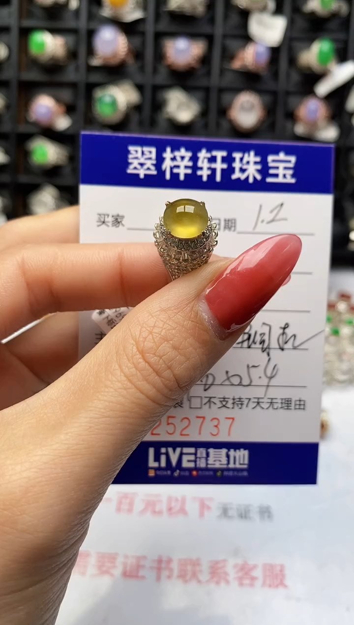 未镶嵌戒指翡翠2737