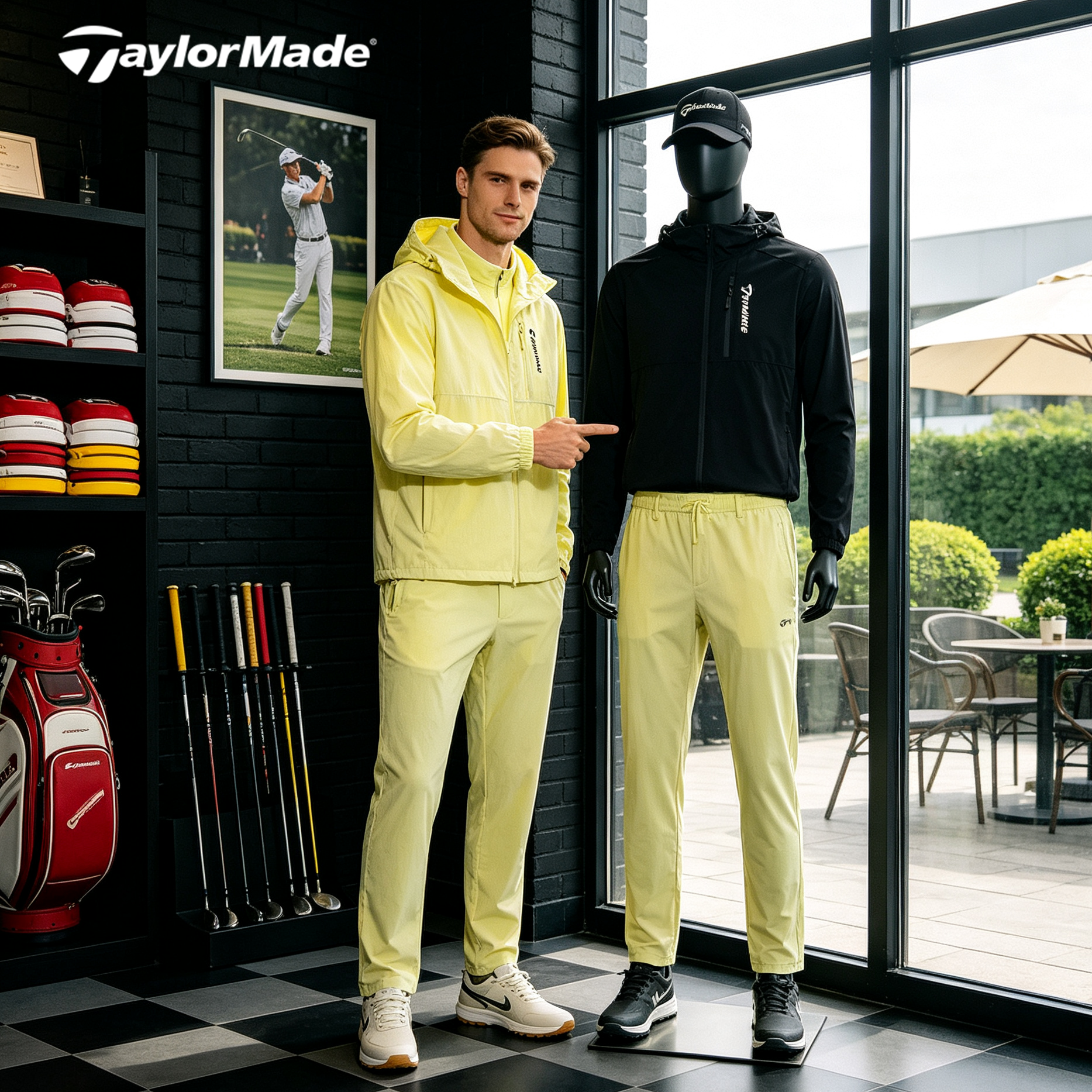 Taylormade泰勒梅男士高尔夫运动夏季防晒服透气休闲速干薄款外套
