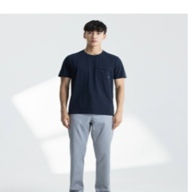 诺帝卡 百搭男士短袖圆领T恤-222TO22174NV