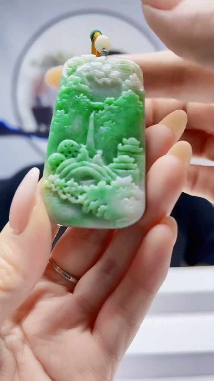 未镶嵌定制翡翠毛货挂件42