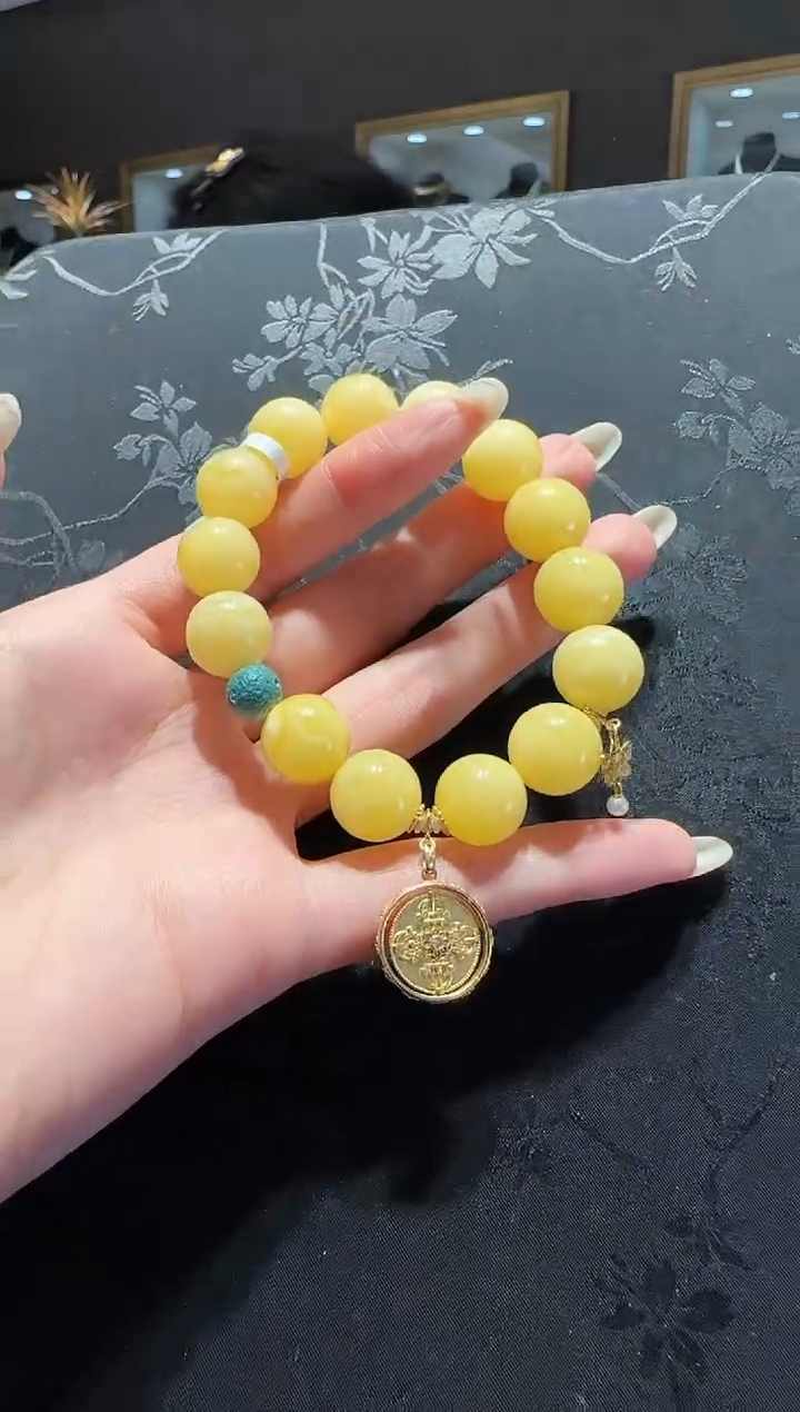 【闪购商品】琥珀手串未镶嵌蜜蜡手串设计款