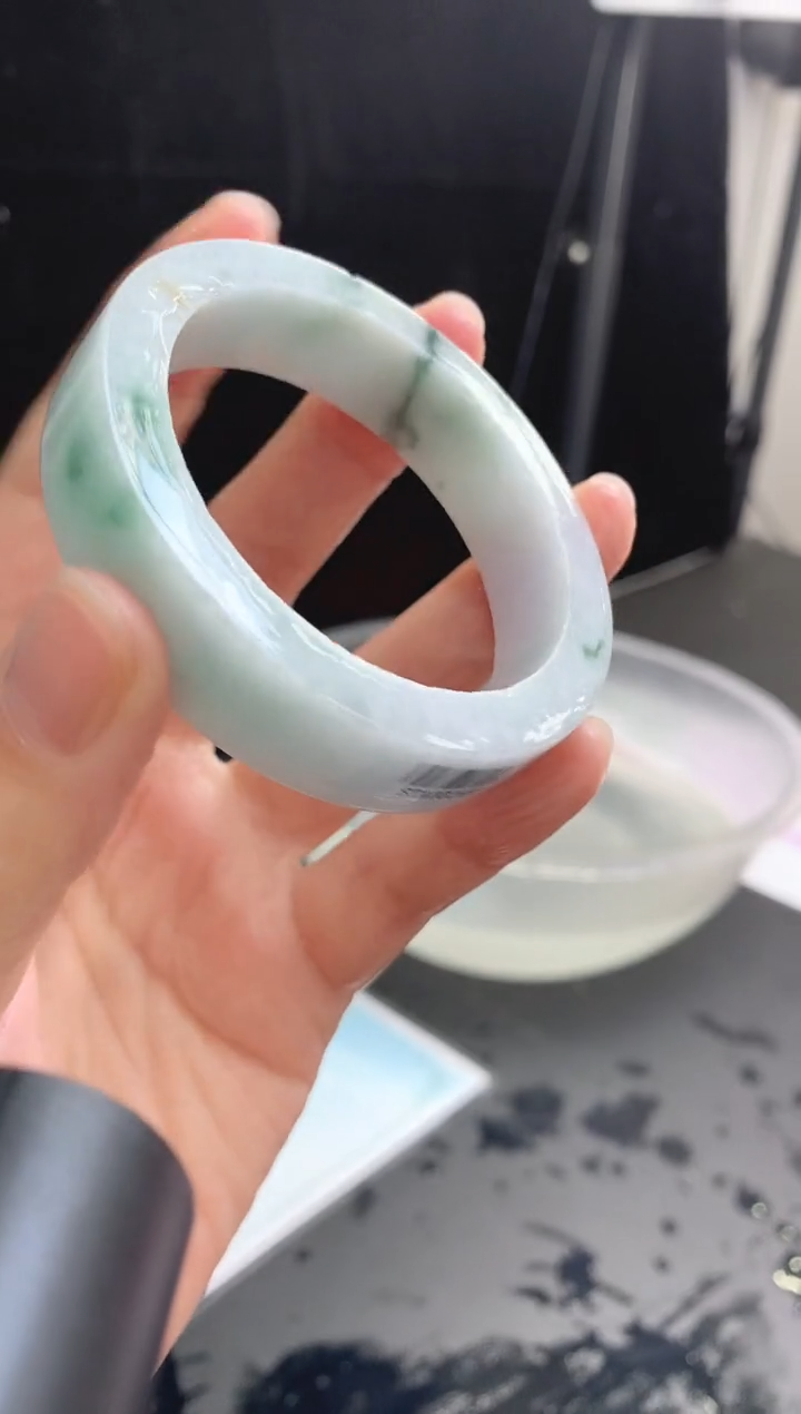 【闪购商品】定制翡翠手镯未镶嵌16 53-54正