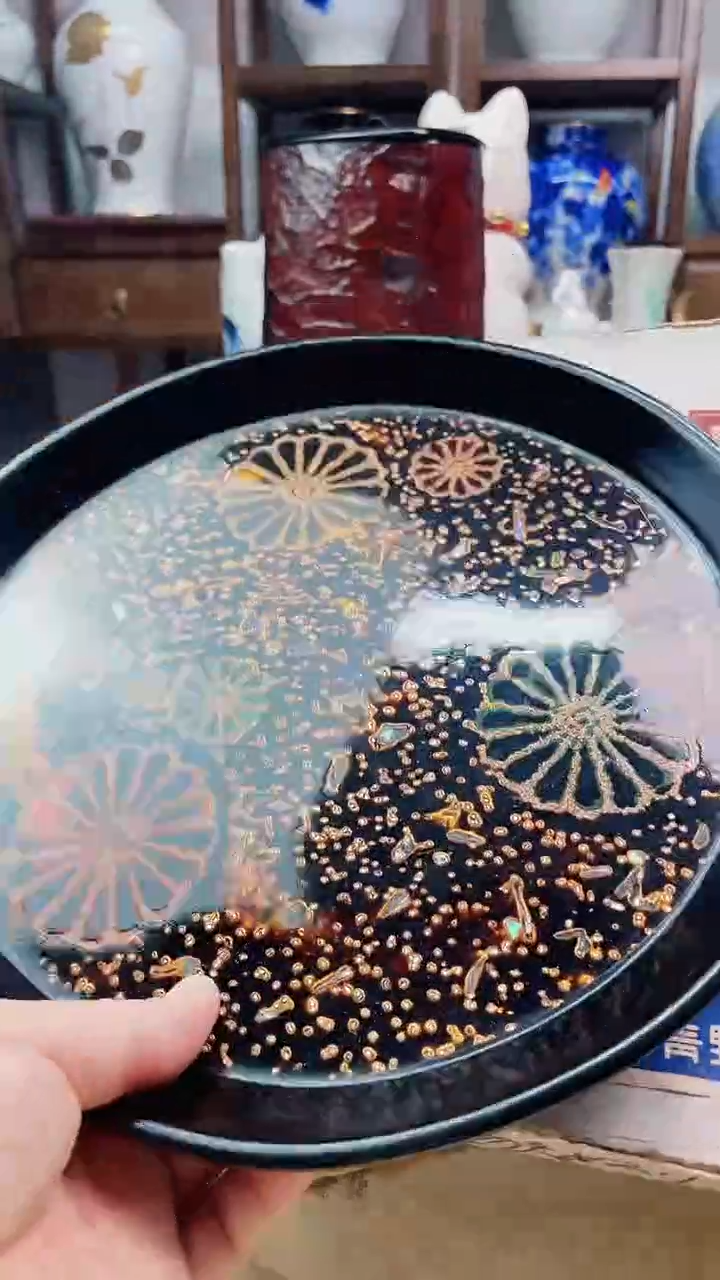 【闪购商品】盘若狭涂实木大茶盘