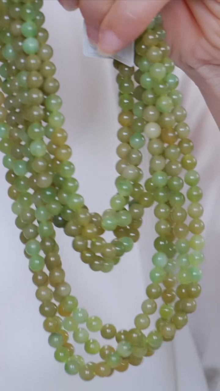 和田玉未镶嵌颈饰57【】多样性发一珠径