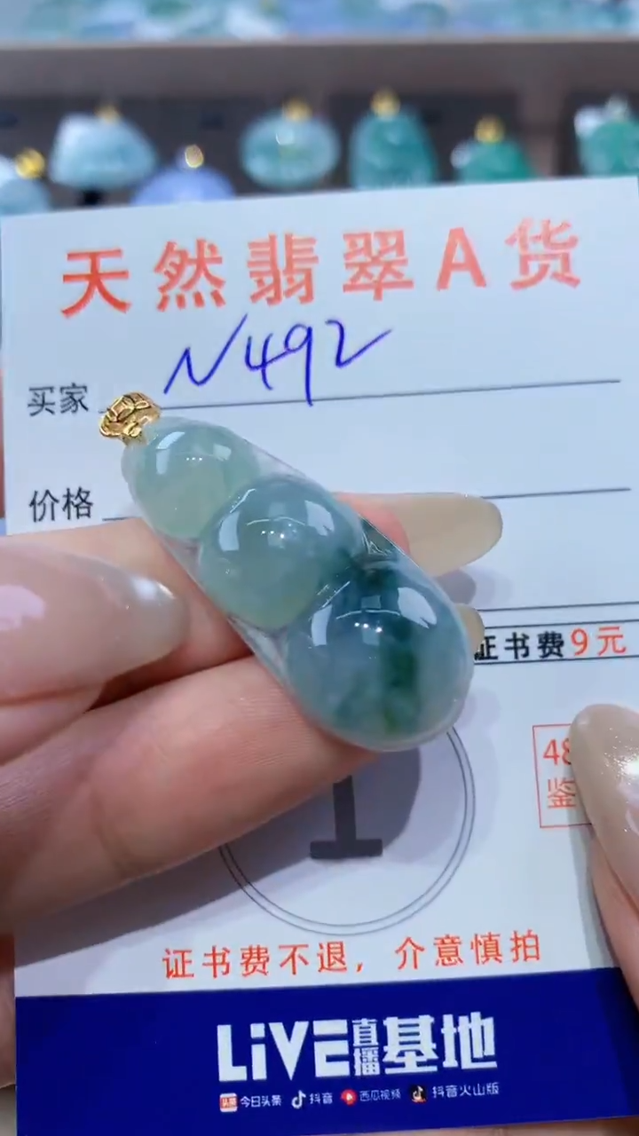 颈饰未镶嵌翡翠天然翡翠A货挂件