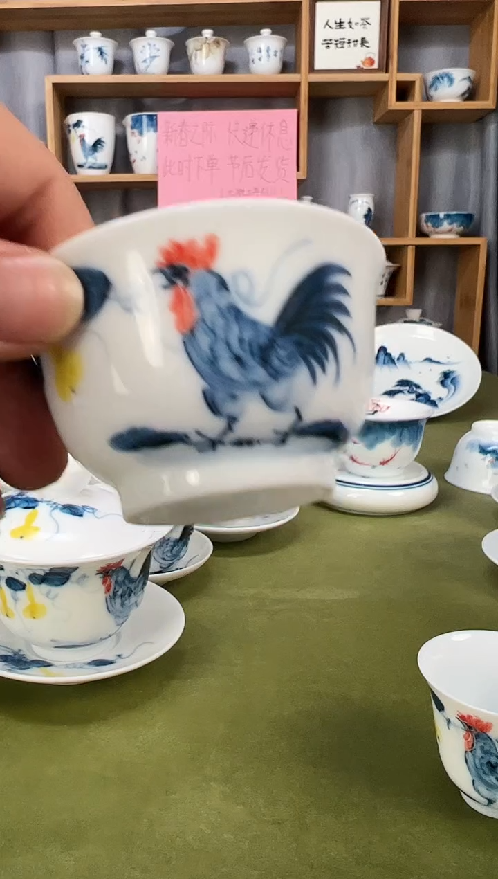 【闪购商品】葫芦鸡君杯6个纯手绘