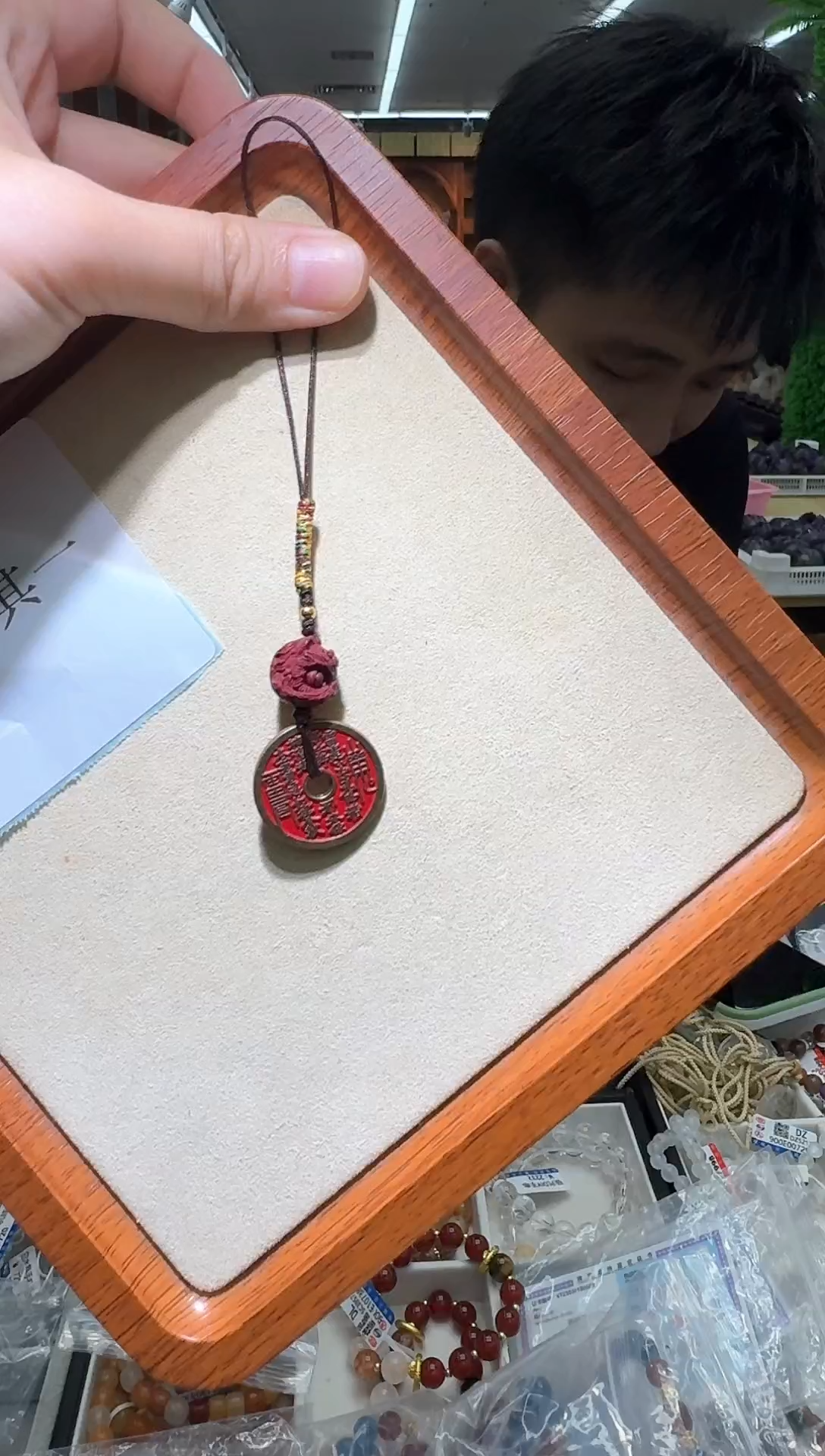 天然辰砂【JQ】朱砂手机挂（多样性发其一）