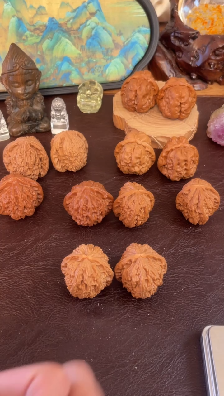 吊坠文玩核桃39尺陈德密纹