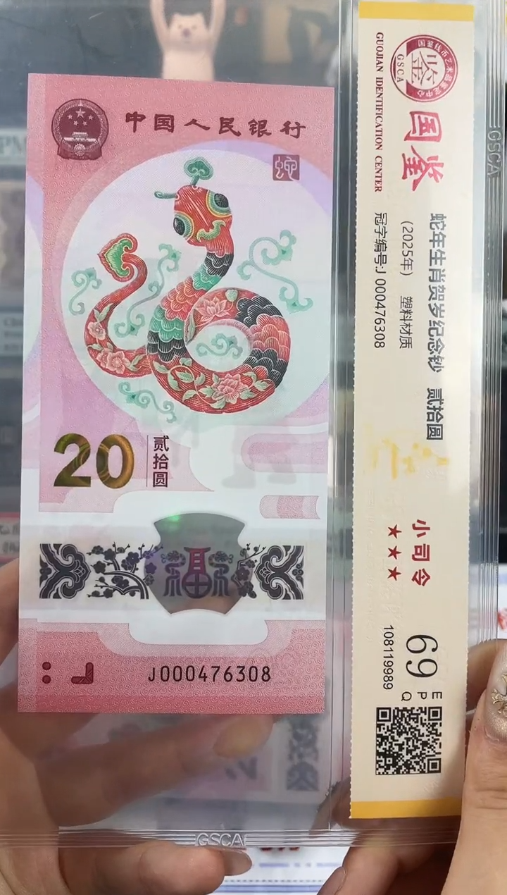塑料蛇钞小司令69分 不挑号尾8 