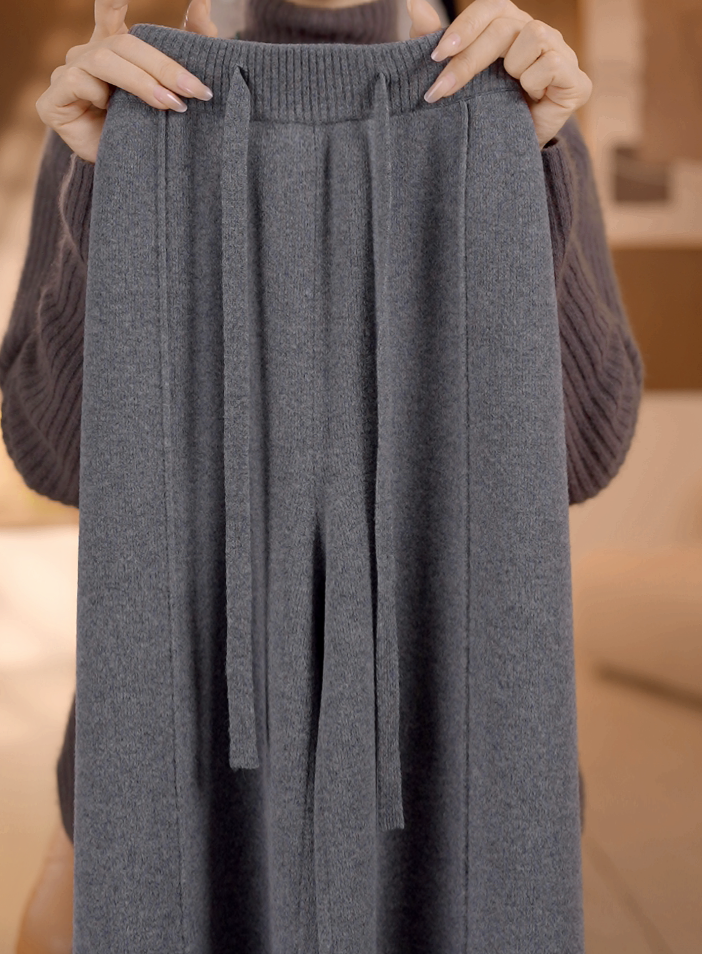 【QQ】杭州专柜 高腰女裤 冬季款 加绒直筒长裤C-0001-圈圈