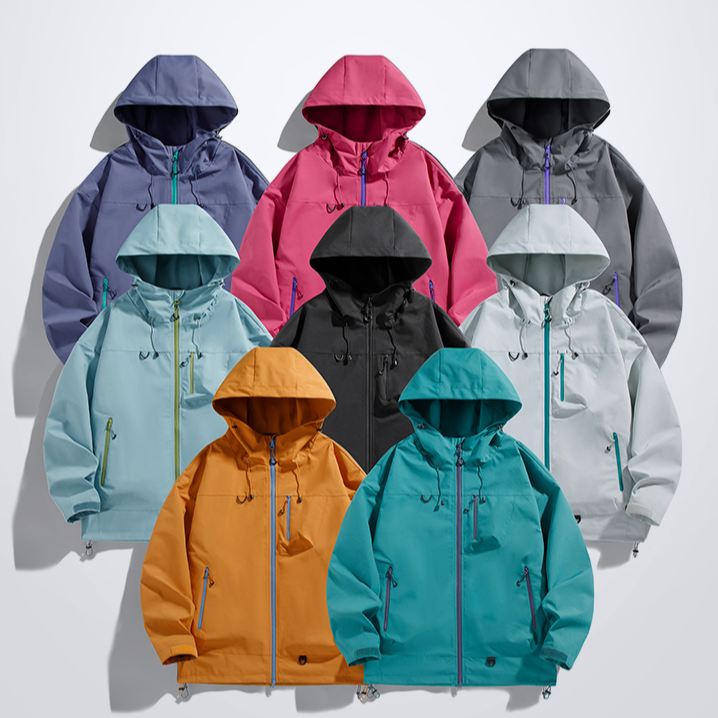 尊圻情侣款冲锋衣春秋三防户外登山防风防水外套机能登山服6633