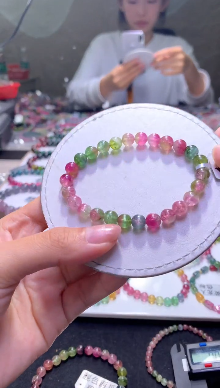 未镶嵌手串碧玺A105【天然碧玺】