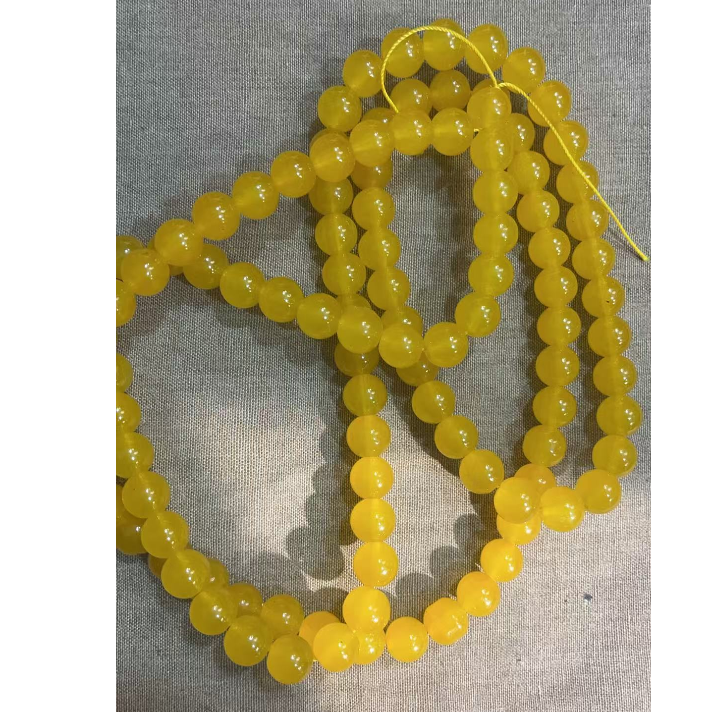 【闪购商品】黄色和田玉108项链