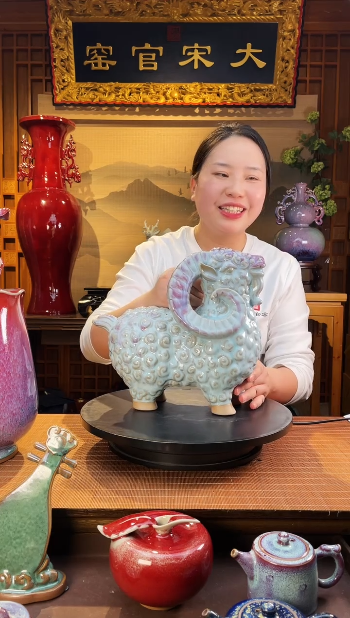 摆件大宋官窑【喜洋洋】喜气洋洋