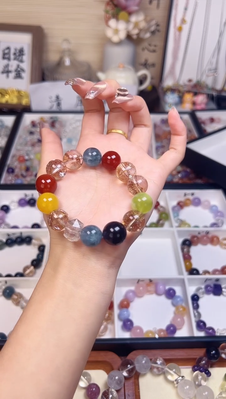 未镶嵌手链水晶青花瓷