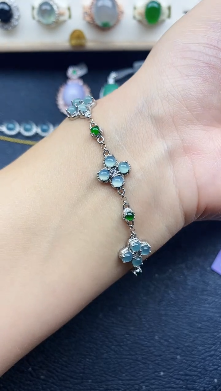 【闪购商品】翡翠戒指银S925镶嵌11111