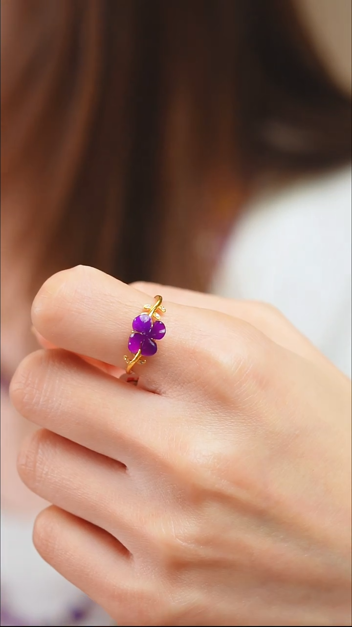 18K金镶嵌苏纪石（舒俱来）戒指5