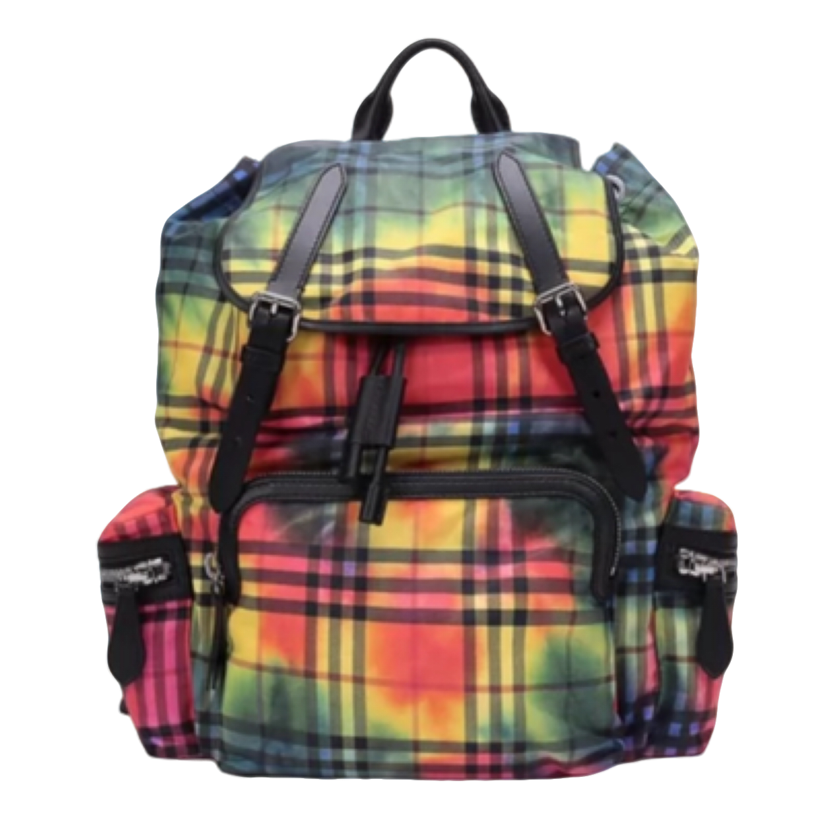 99新 BURBERRY/博柏利 炫彩双肩包徒步包背包书包